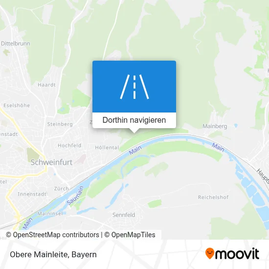 Obere Mainleite Karte
