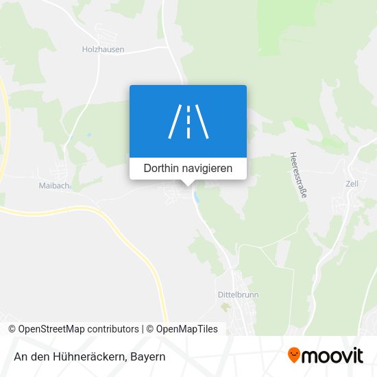 An den Hühneräckern Karte