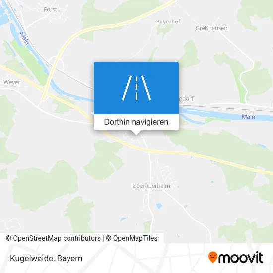 Kugelweide Karte