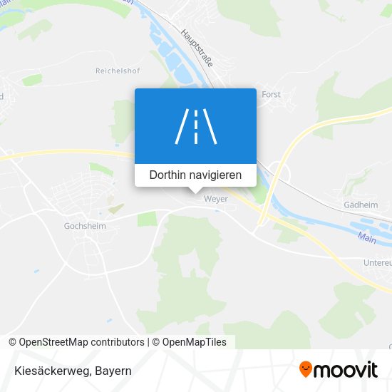 Kiesäckerweg Karte