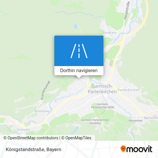Königstandstraße Karte