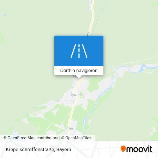 Krepelschroffenstraße Karte