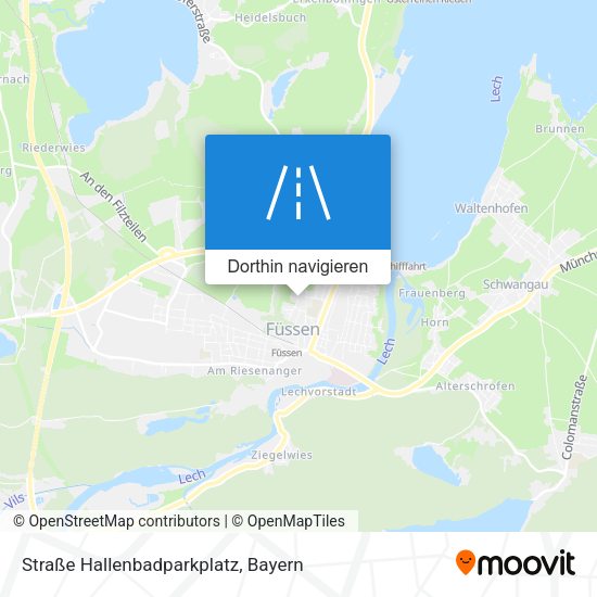 Straße Hallenbadparkplatz Karte
