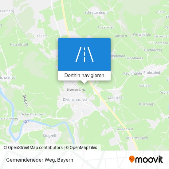 Gemeinderieder Weg Karte