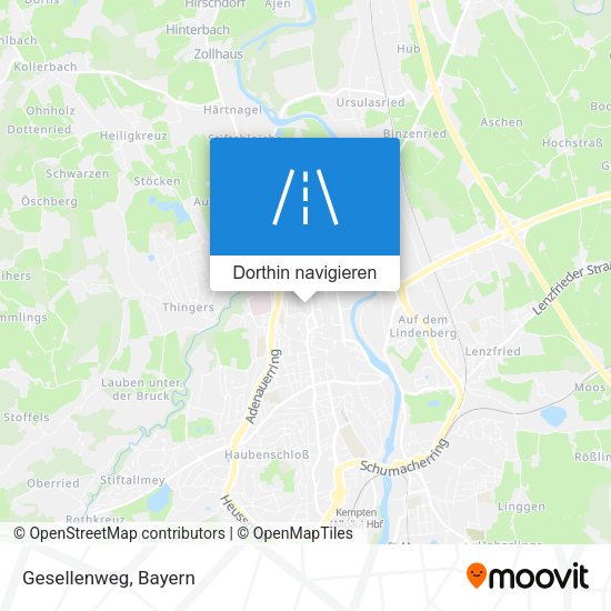 Gesellenweg Karte