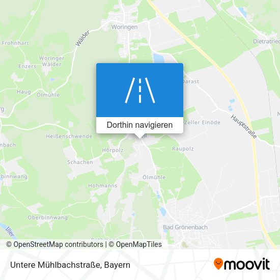 Untere Mühlbachstraße Karte