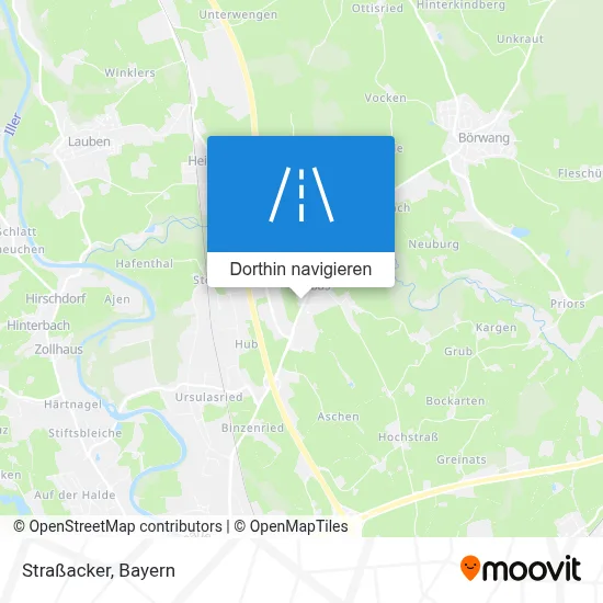 Straßacker Karte