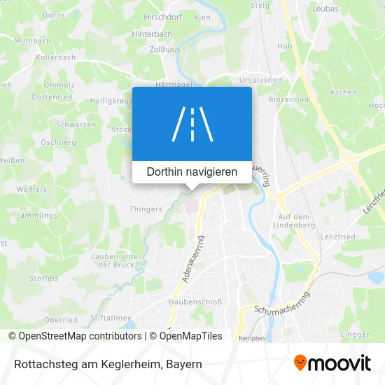 Rottachsteg am Keglerheim Karte