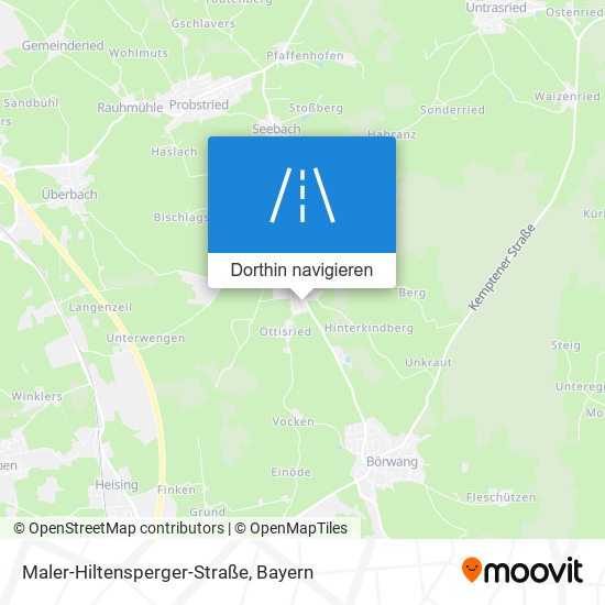 Maler-Hiltensperger-Straße Karte