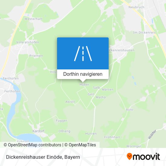 Dickenreishauser Einöde Karte