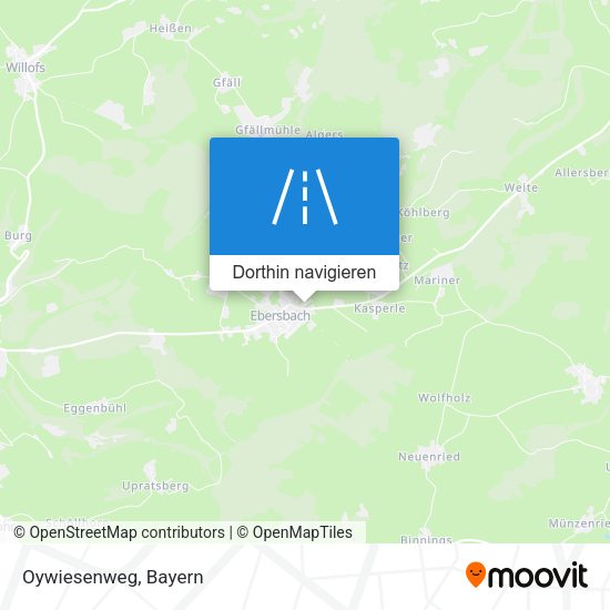 Oywiesenweg Karte