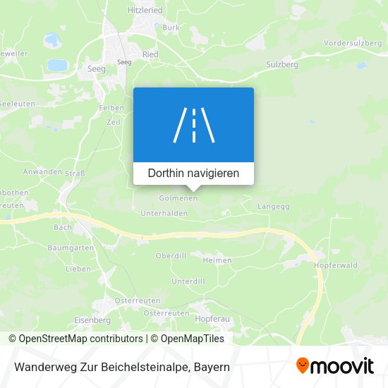 Wanderweg Zur Beichelsteinalpe Karte