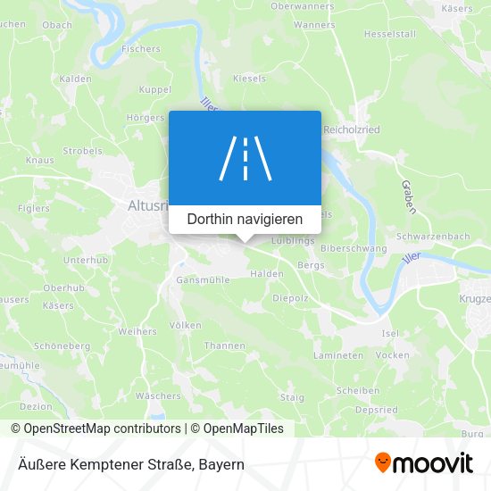 Äußere Kemptener Straße Karte