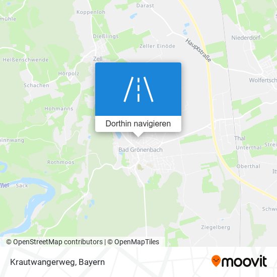 Krautwangerweg Karte