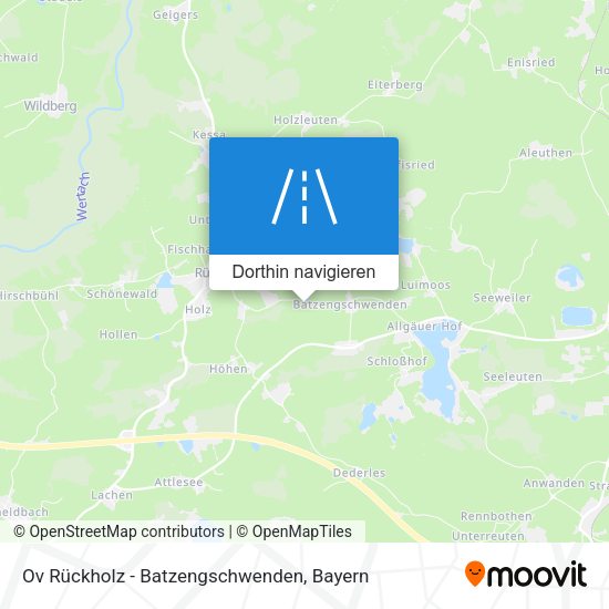 Ov Rückholz - Batzengschwenden Karte