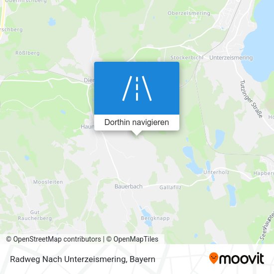 Radweg Nach Unterzeismering Karte