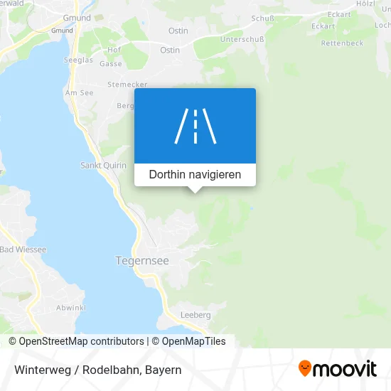 Winterweg / Rodelbahn Karte