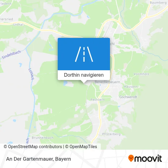 An Der Gartenmauer Karte