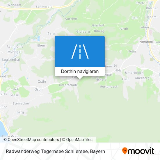 Radwanderweg Tegernsee Schliersee Karte