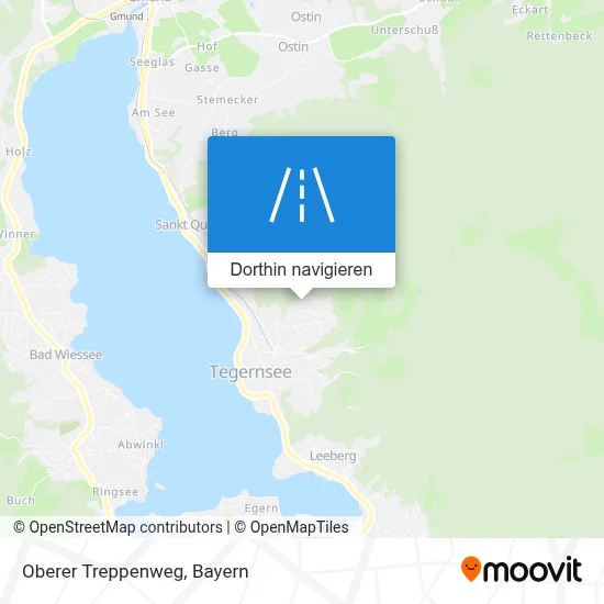 Oberer Treppenweg Karte