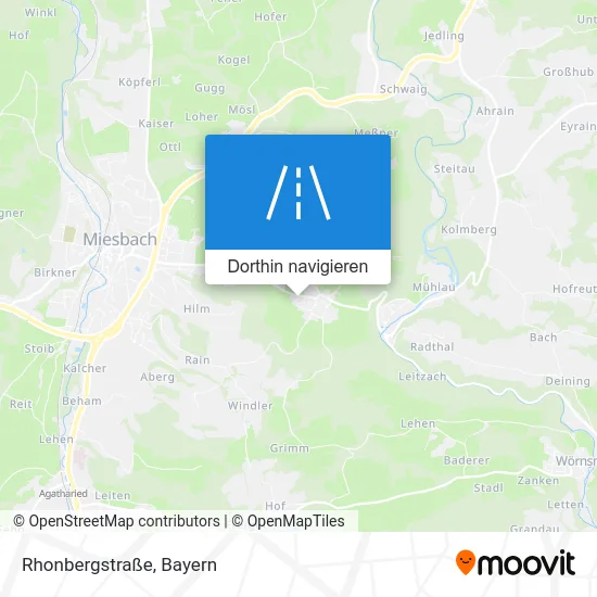 Rhonbergstraße Karte