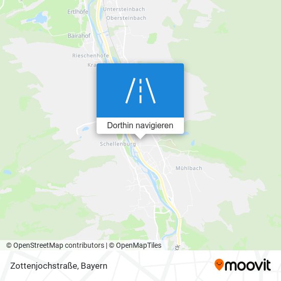 Zottenjochstraße Karte