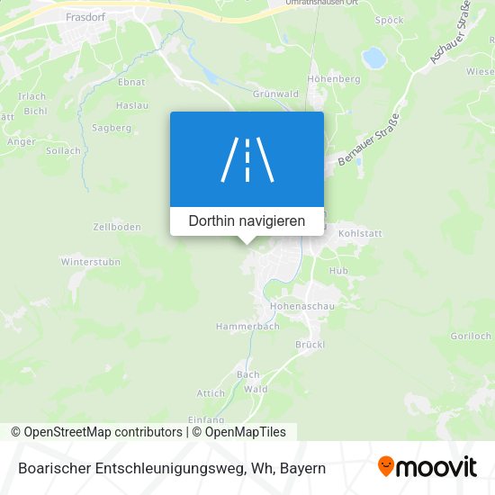 Boarischer Entschleunigungsweg, Wh Karte