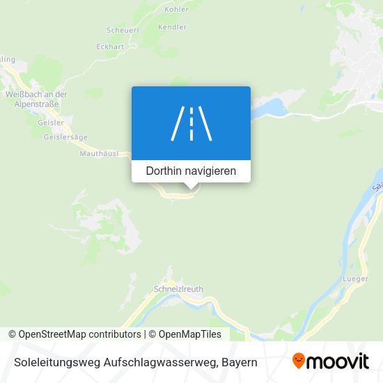 Soleleitungsweg Aufschlagwasserweg Karte