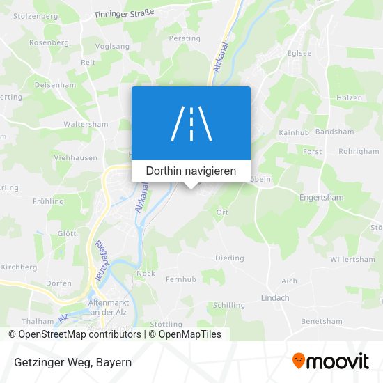 Getzinger Weg Karte