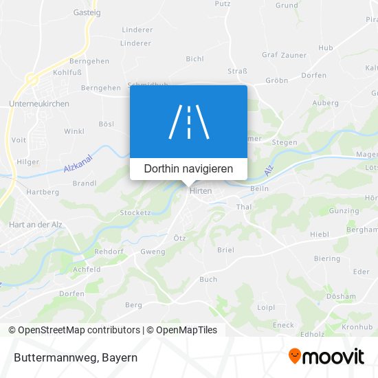 Buttermannweg Karte