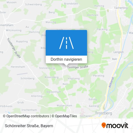 Schönreiter Straße Karte