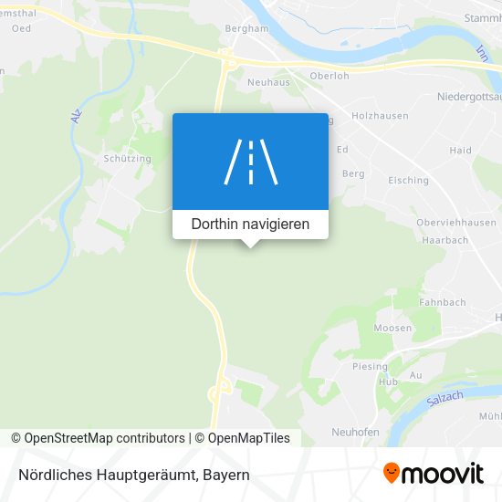 Nördliches Hauptgeräumt Karte