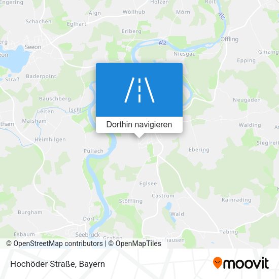 Hochöder Straße Karte