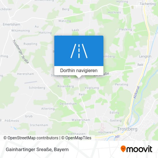 Gainhartinger Sreaße Karte