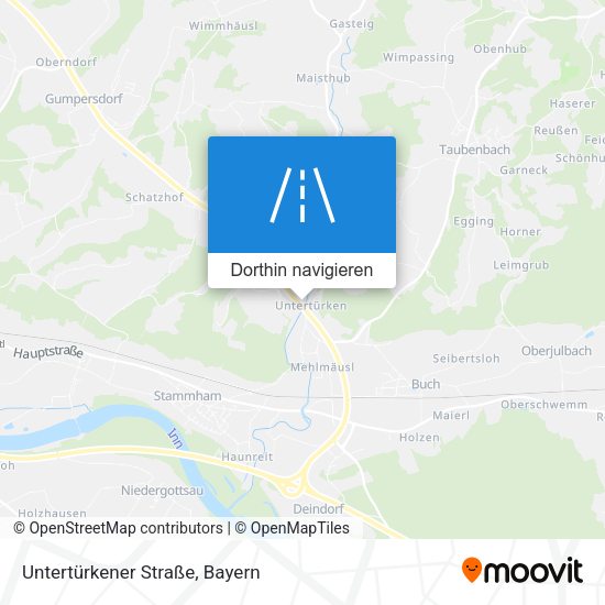 Untertürkener Straße Karte