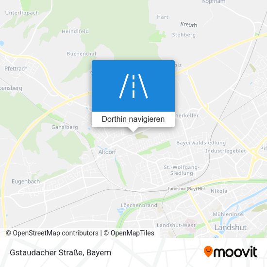 Gstaudacher Straße Karte