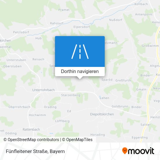 Fünfleitener Straße Karte