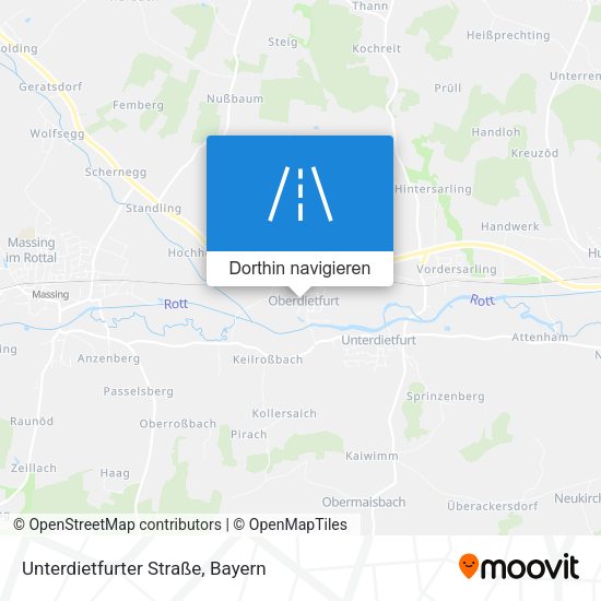 Unterdietfurter Straße Karte