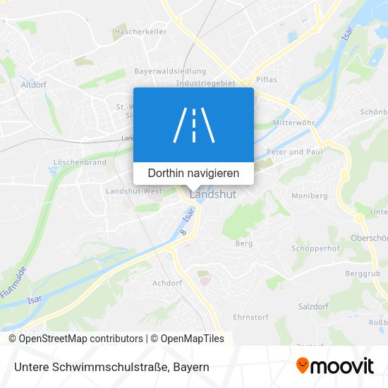 Untere Schwimmschulstraße Karte