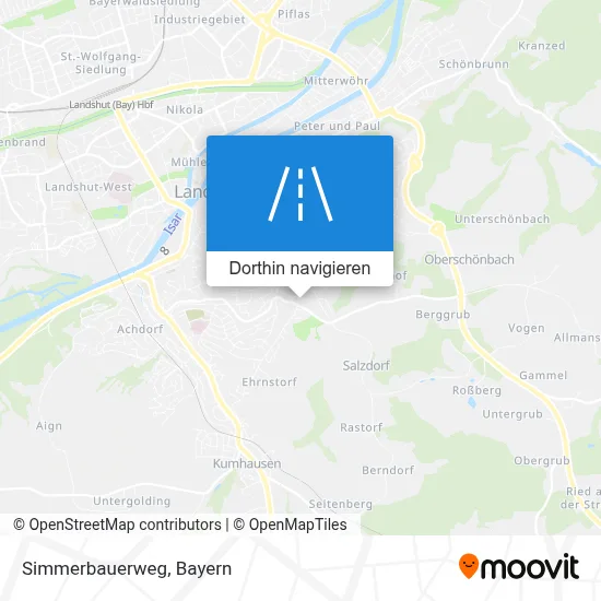 Simmerbauerweg Karte