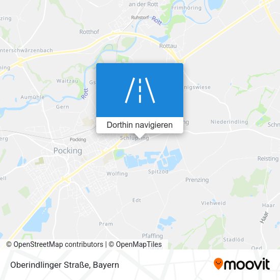 Oberindlinger Straße Karte