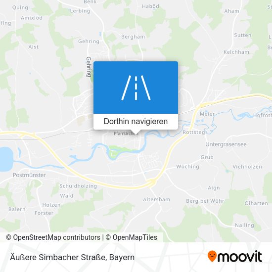 Äußere Simbacher Straße Karte