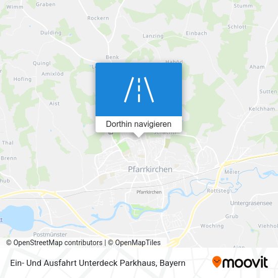 Ein- Und Ausfahrt Unterdeck Parkhaus Karte