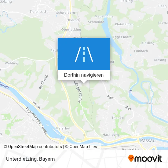 Unterdietzing Karte