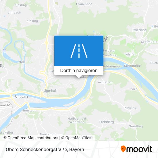Obere Schneckenbergstraße Karte