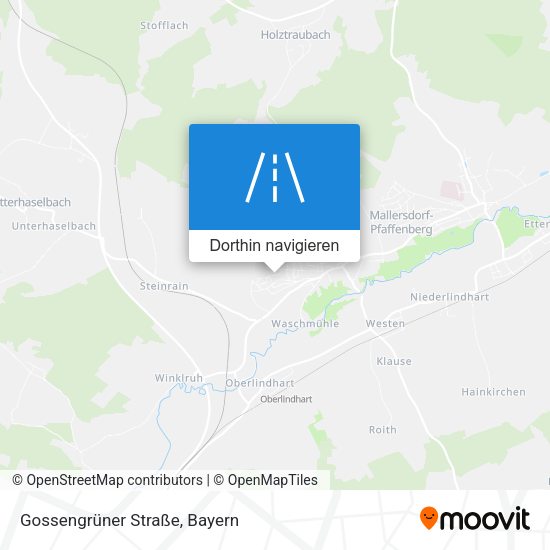 Gossengrüner Straße Karte