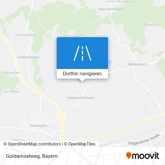 Goldamselweg Karte