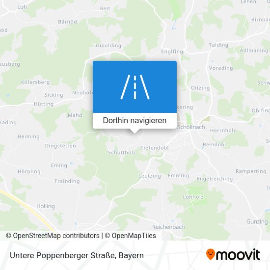 Untere Poppenberger Straße Karte