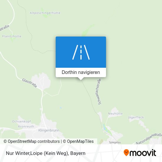 Nur Winter,Loipe (Kein Weg) Karte