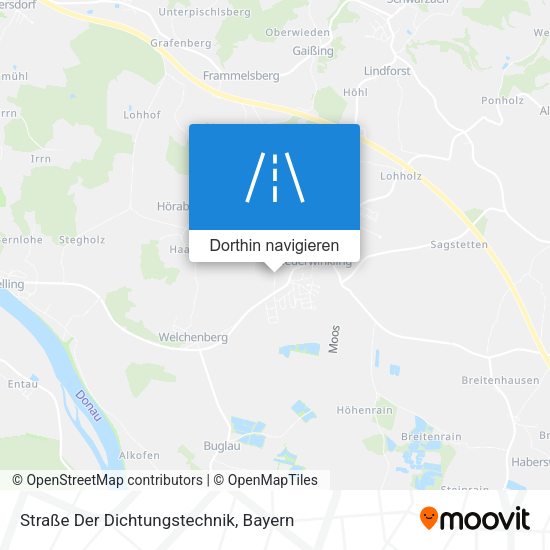 Straße Der Dichtungstechnik Karte